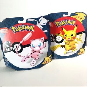 Pikachu & Mew Mega Construx NIB